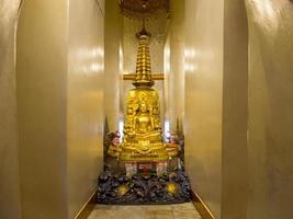 Golden Mountain phu khao Tong BANGKOK THAILAND28 NOVEMBER 2018The construction began at the small pagoda on the hill during the reign of King Rama V. The relics were taken from Sri Lanka in pagod photo