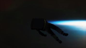 toter astronaut verlässt die erdumlaufbahn elemente dieses von der nasa bereitgestellten bildes video