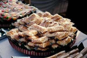 Delicious pastries for snacks photo