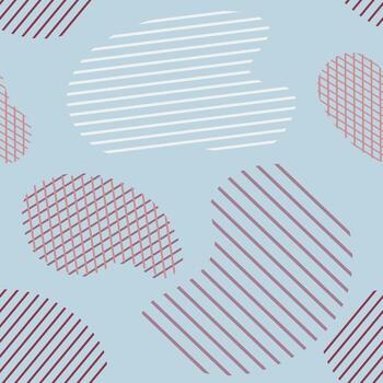 patrón abstracto fondo transparente de moda con formas abstractas y elementos geométricos. manchas, rayas, formas sobre fondo de color pastel. ilustración de repetición vectorial vector