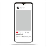 social media post frame template vector