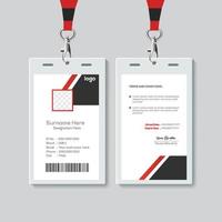 Simple ID Card Design Template. Professional Identity Card Template Vector for Employee.