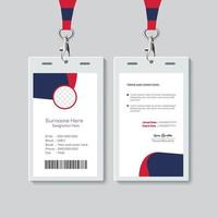 Simple ID Card Design Template. Professional Identity Card Template Vector for Employee.