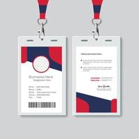 Simple ID Card Design Template. Professional Identity Card Template Vector for Employee.