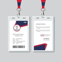 Simple ID Card Design Template. Professional Identity Card Template Vector for Employee.