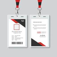 Simple ID Card Design Template. Professional Identity Card Template Vector for Employee.