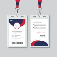 Simple ID Card Design Template. Professional Identity Card Template Vector for Employee.