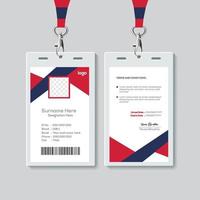 Simple ID Card Design Template. Professional Identity Card Template Vector for Employee.