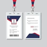 Simple ID Card Design Template. Professional Identity Card Template Vector for Employee.