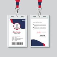 Simple ID Card Design Template. Professional Identity Card Template Vector for Employee.