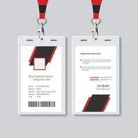 Simple ID Card Design Template. Professional Identity Card Template Vector for Employee.