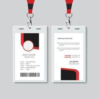 Simple ID Card Design Template. Professional Identity Card Template Vector for Employee.