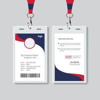 Simple ID Card Design Template. Professional Identity Card Template Vector for Employee.