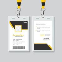 Simple ID Card Design Template. Professional Identity Card Template Vector for Employee.