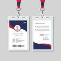 Simple ID Card Design Template. Professional Identity Card Template Vector for Employee.