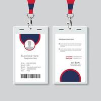 Simple ID Card Design Template. Professional Identity Card Template Vector for Employee.