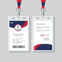 Simple ID Card Design Template. Professional Identity Card Template Vector for Employee.