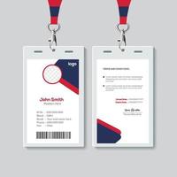 Simple ID Card Design Template. Professional Identity Card Template Vector for Employee.