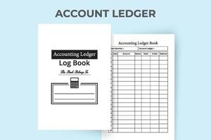 Accounting ledger log book interior. Balance sheet tracker notebook. Daily balance logbook template. Business finance tracker ledger. Accounting ledger notebook interior. Logbook interior. vector