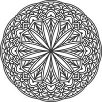 arte mandala en estilo de lujo vector