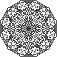 arte mandala en estilo de lujo vector