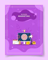 business marketing for template of banners, flyer, books, and magazine cover vector