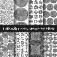 Seamless hand drawn pattern. vector