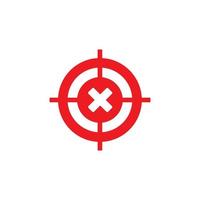 Target icon vector ilustration template