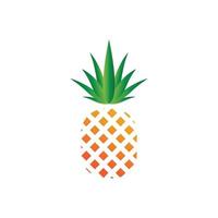 Pineapple logo vector illustration background