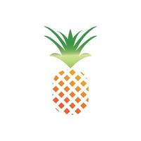 Pineapple logo vector illustration background