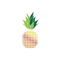 Pineapple logo vector illustration background