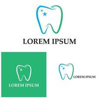 Diseño de icono de ilustración de vector de plantilla de logotipo dental