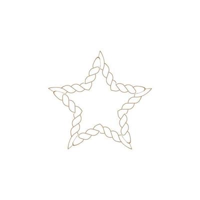 Star Rope icon vector illustration template