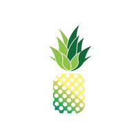 fondo de ilustración de vector de logotipo de piña