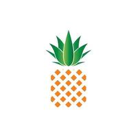 Pineapple logo vector illustration background