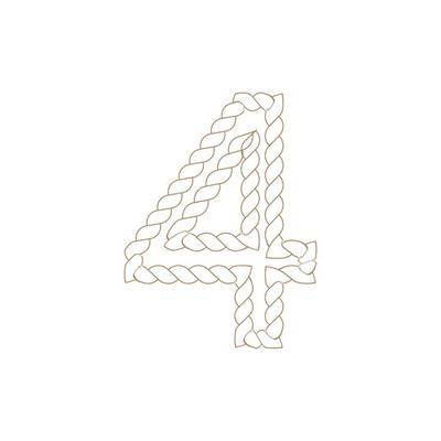 Number Rope icon vector illustration template