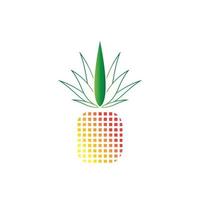 fondo de ilustración de vector de logotipo de piña