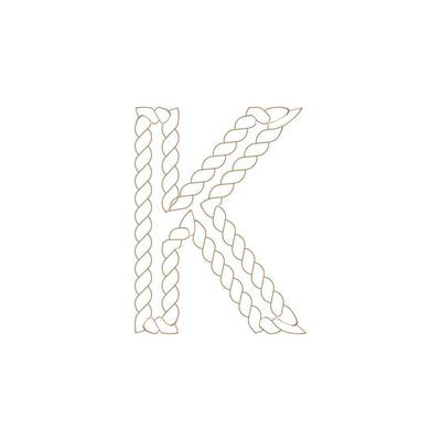 K Rope icon vector illustration template