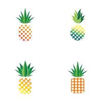 fondo de ilustración de vector de logotipo de piña