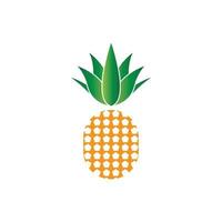 Pineapple logo vector illustration background