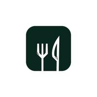 fork and spoon restaurant logo vector template