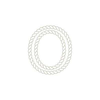 O Rope icon vector illustration template