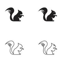 Squirrel symbol illustration vector icon background