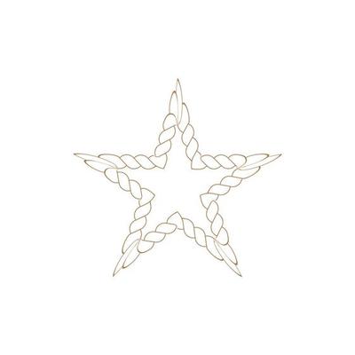 Star Rope icon vector illustration template