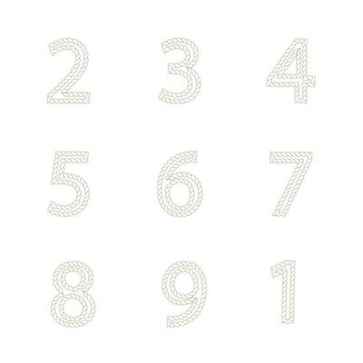 Number Rope icon vector illustration template