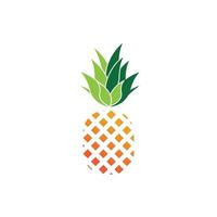 Pineapple logo vector illustration background