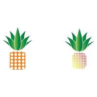 Pineapple logo vector illustration background