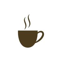 diseño de icono de vector de plantilla de logotipo de taza de café