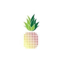 fondo de ilustración de vector de logotipo de piña