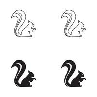 Squirrel symbol illustration vector icon background